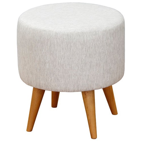 Round on sale upholstered stool